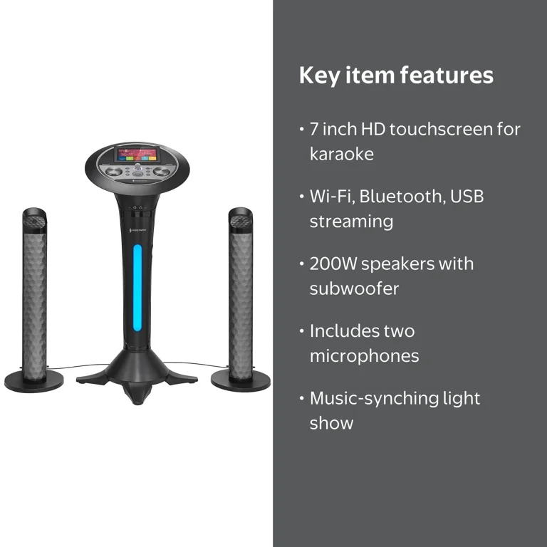Singing Machine Premium WiFi Karaoke System with 7