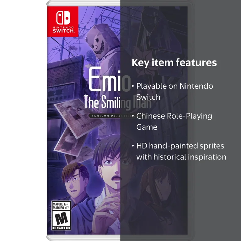 Emio The Smiling Man Famicom Detective Club (Nintendo Switch