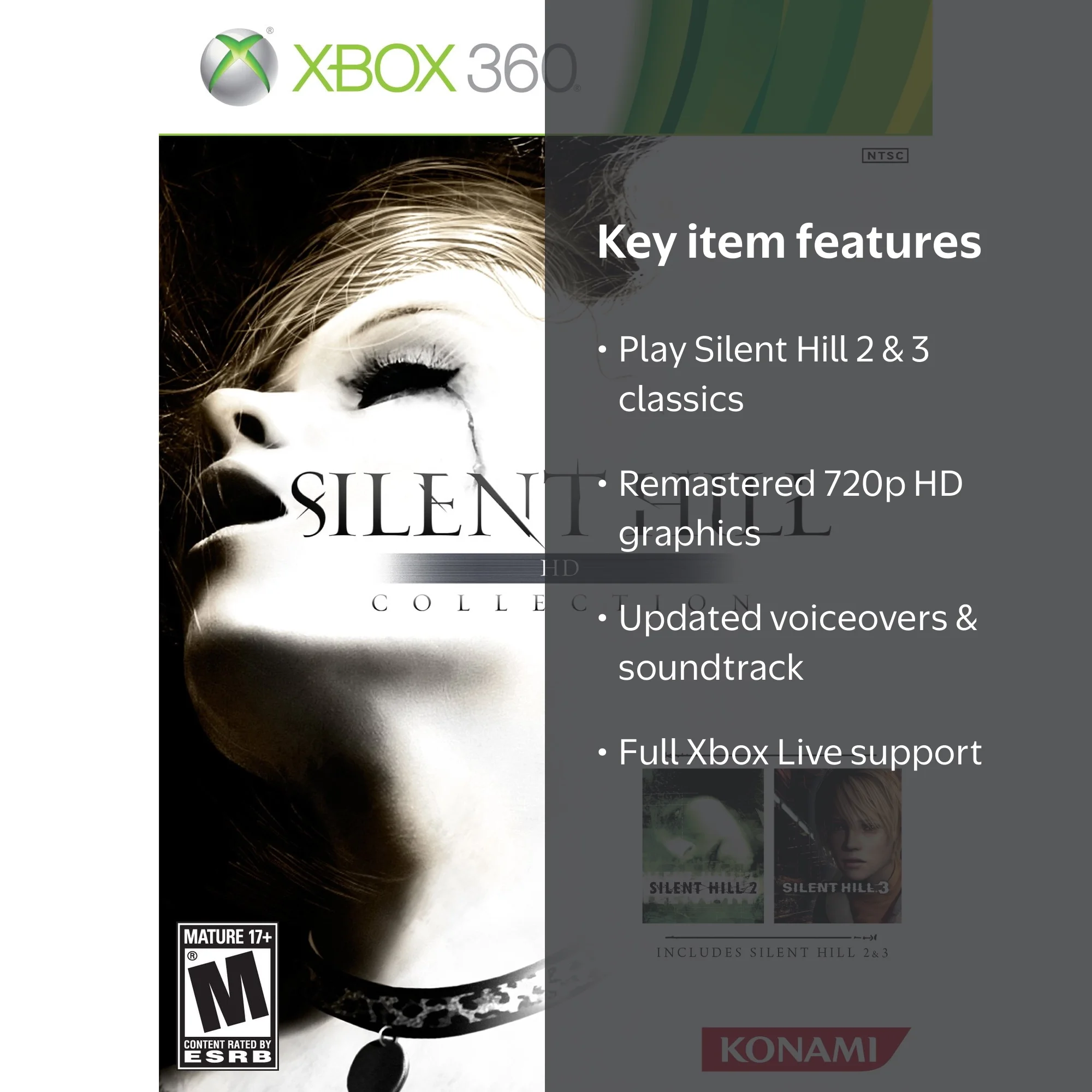 Silent Hill HD Collection for Xbox 360 with Zebra Ball Bearing