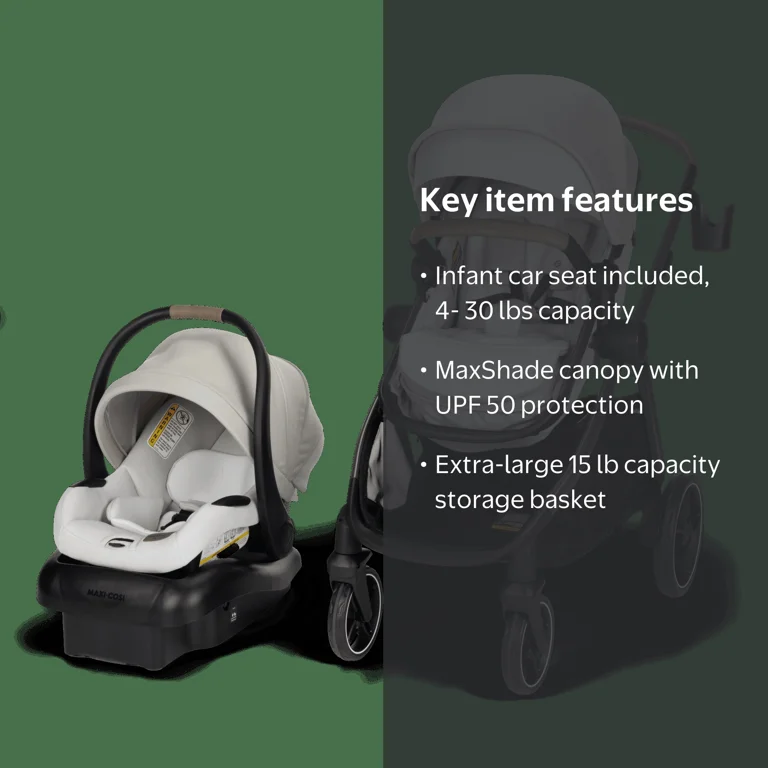 Maxi-Cosi, Maxi-Cosi Zelia Pro 5-in-1 Travel System, Classic Oat