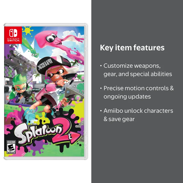 Splatoon 2 for Nintendo Switch, no code, multiplayer action