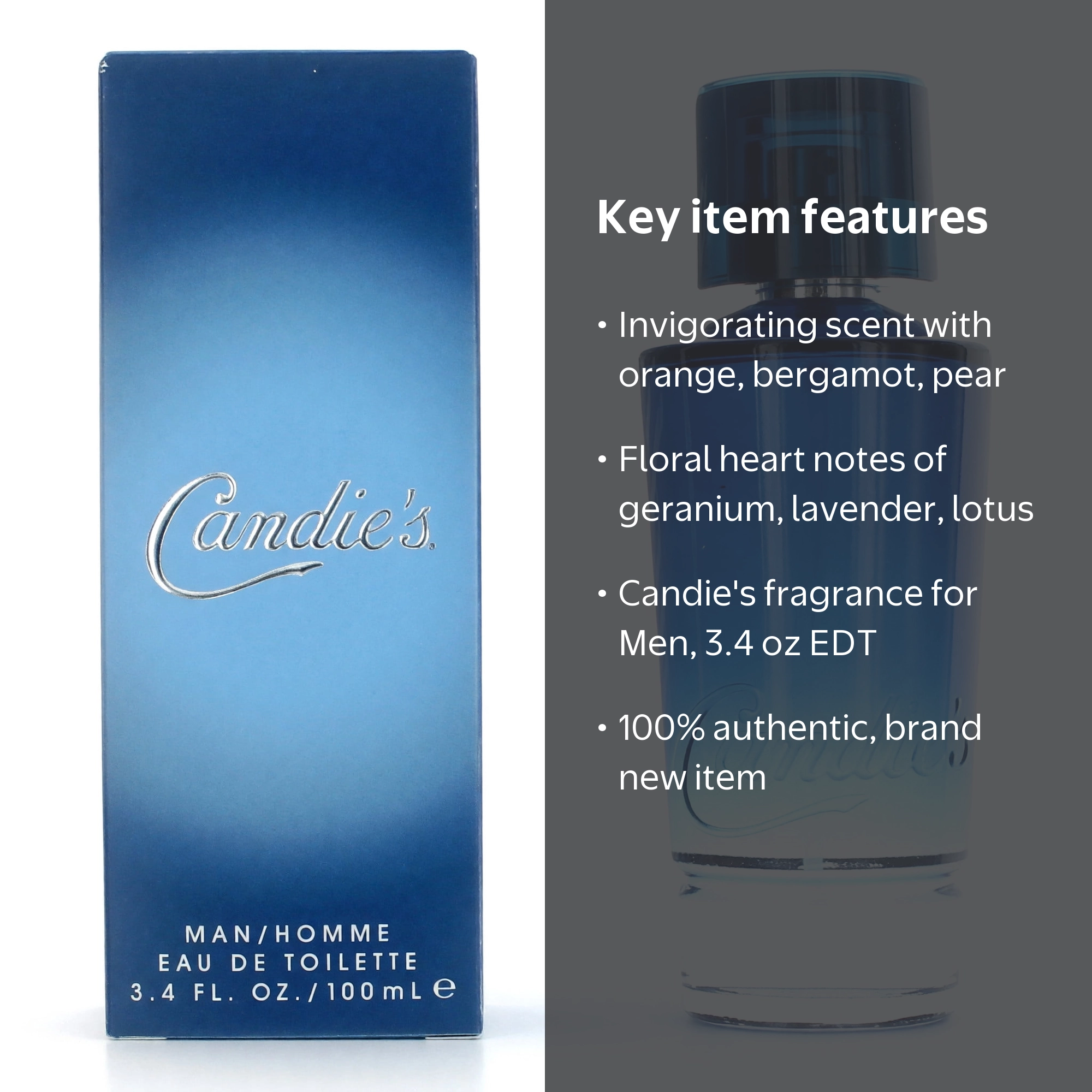 Candies Eau De Toilette Spray for Men by Liz Claiborne 3.4 oz/100