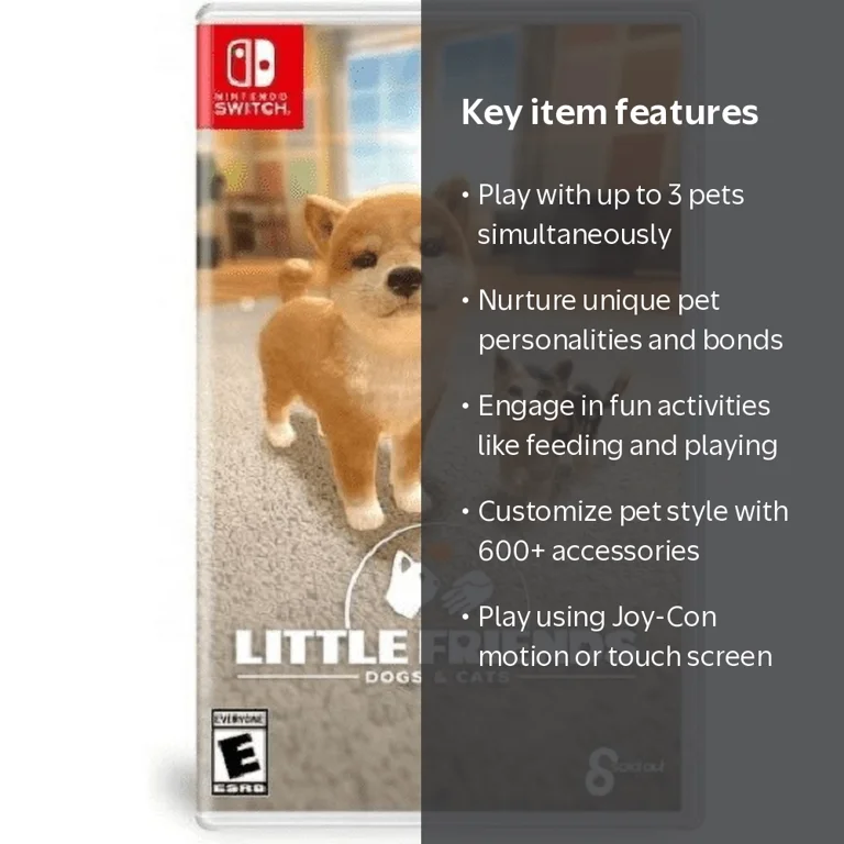 Ui Entertainment Little Friends: Digital Pets Dogs & Cats Nintendo