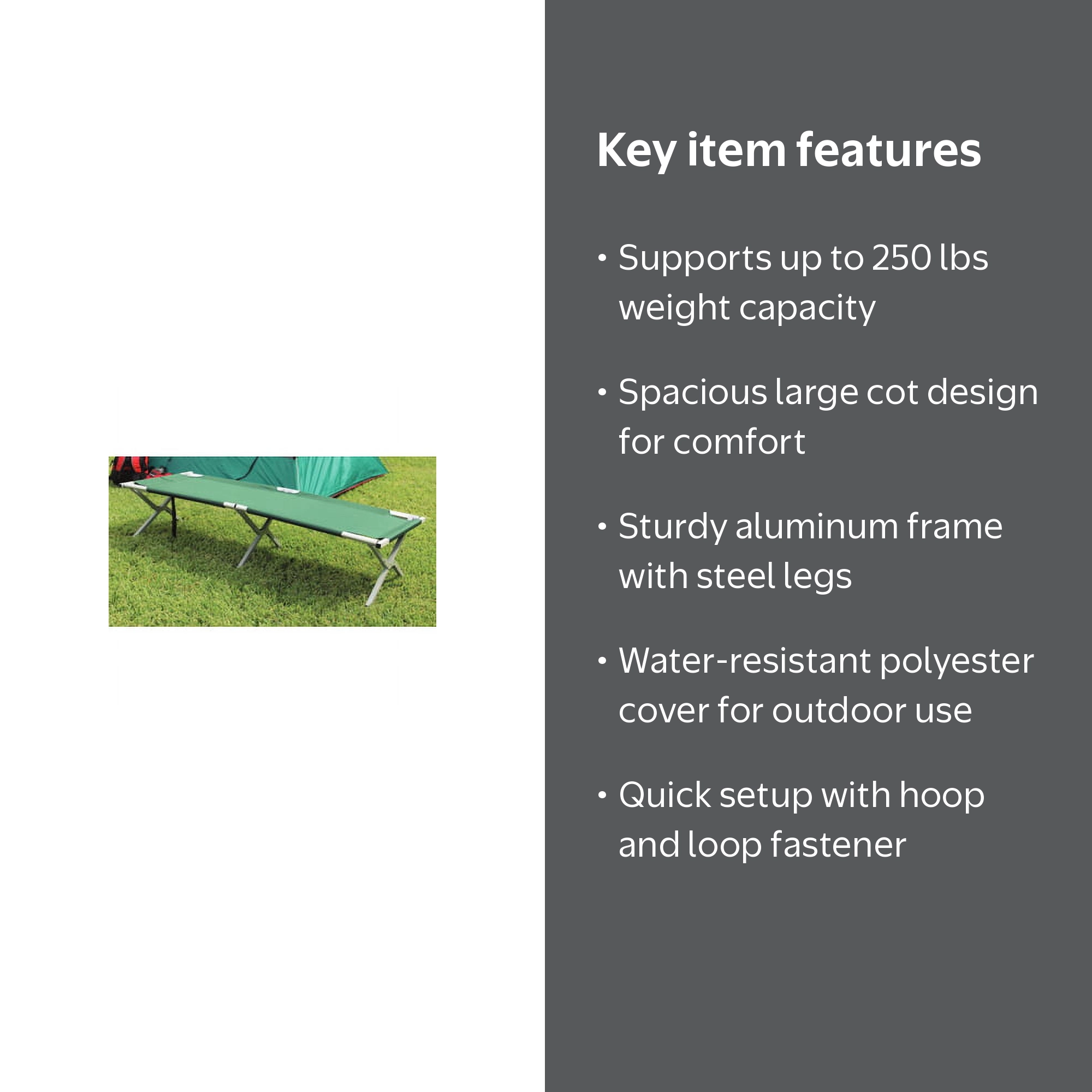 Texsport Cot with Water Resistant - Walmart.com