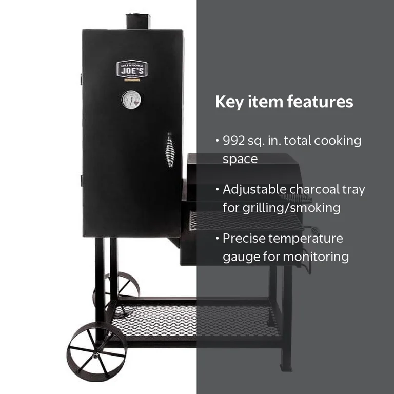 Oklahoma Joe's Bandera Smoker with High-Temp Steel, 992 sq. in