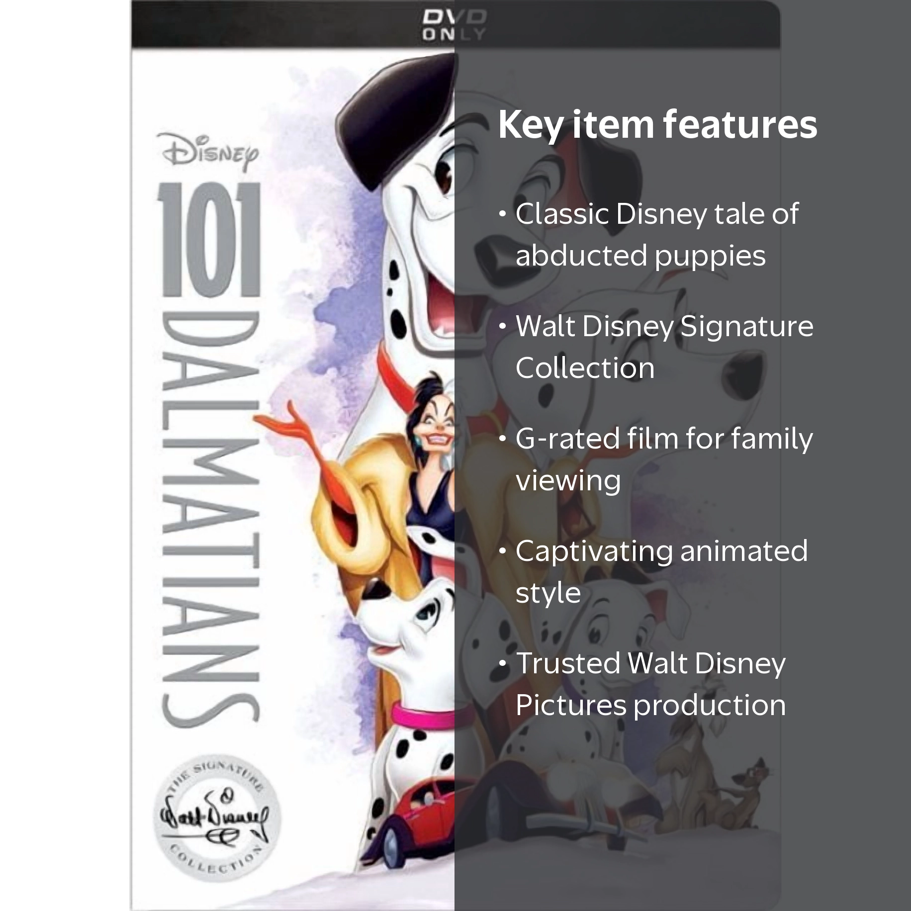 101 Dalmatians - Disney Signature Collection DVD for Kids & Family