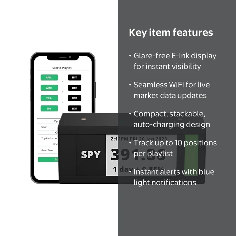 TickrMeter, Real-Time Stock and Crypto Ticker Display, Model