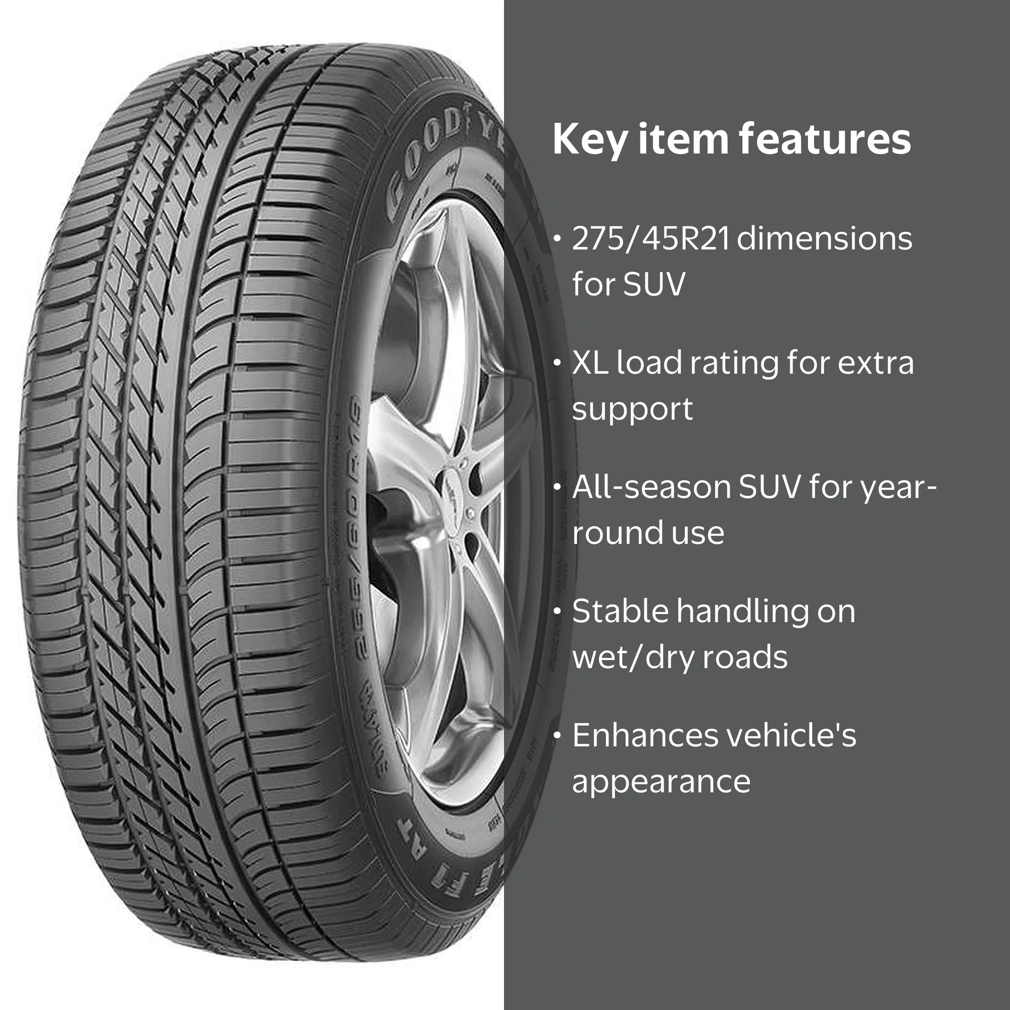 Goodyear Eagle F1 SUV All-Season 275/45R21 110W XL Asymmetric Tire
