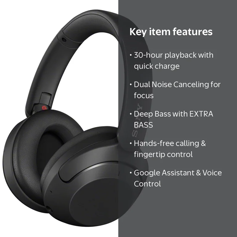 Sony WHXB910NB Wireless Over-Ear Noise Canceling EXTRA BASS