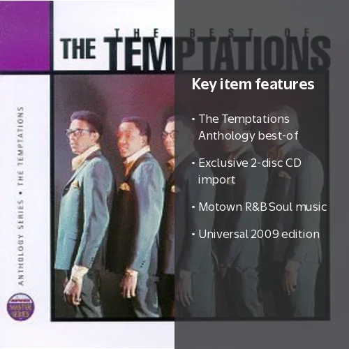 未開封テンプテーションズThe Temptations／Anthology Motown, The Temptations Anthology (The Temptations) CD - Walmart.com