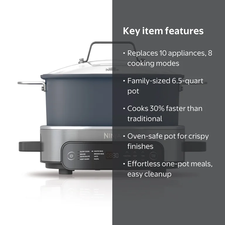 Ninja, Everyday PossibleCooker Pro, 6.5 Qt, 8 Cooking Functions