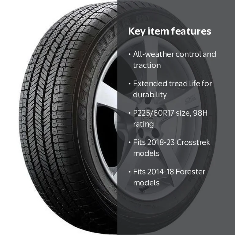 Yokohama Geolandar G91 P225/60R17 98H BSW (4 Tires) Fits: 2018-23