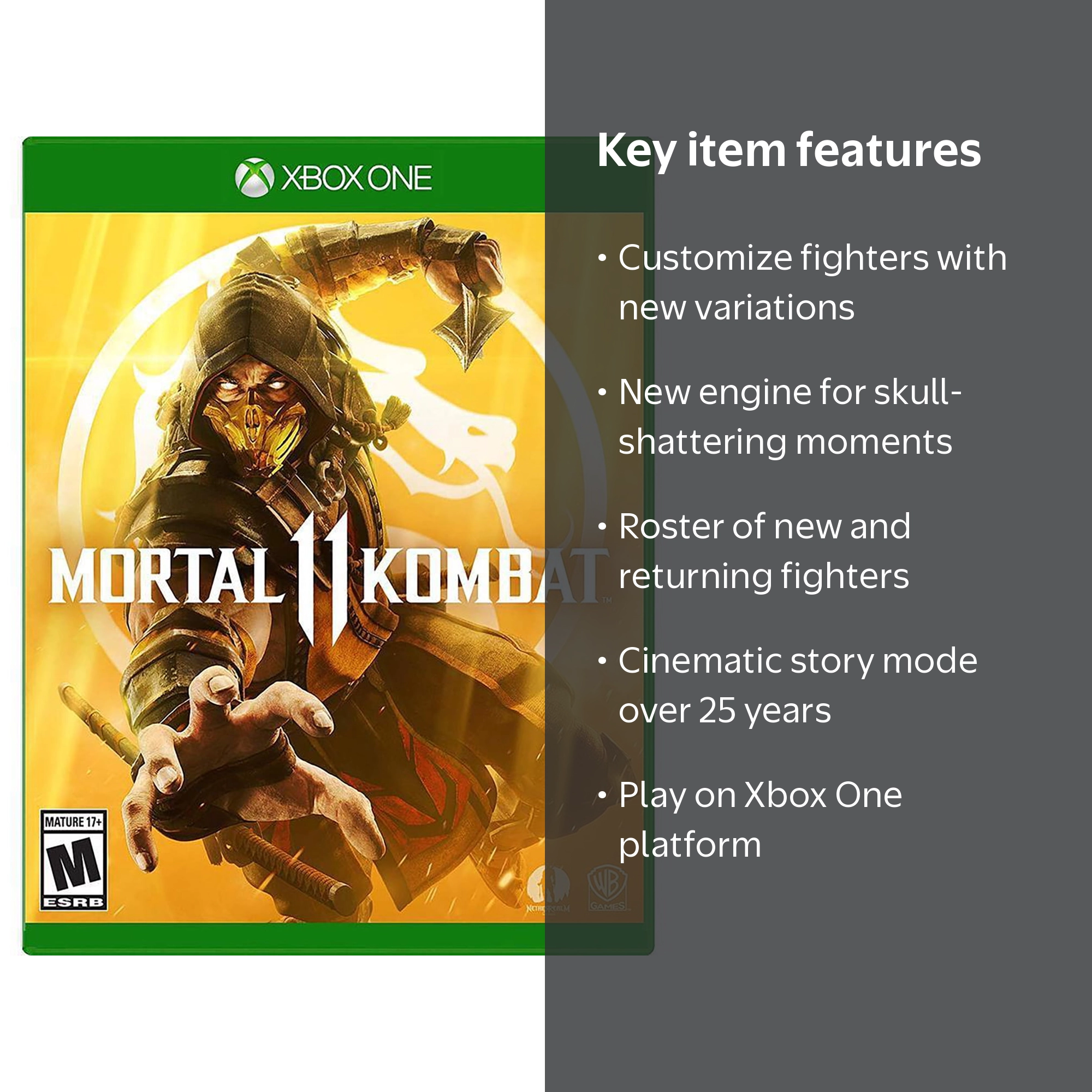 Warner Bros. Mortal Kombat 11 Game: New Graphics Engine, Custom