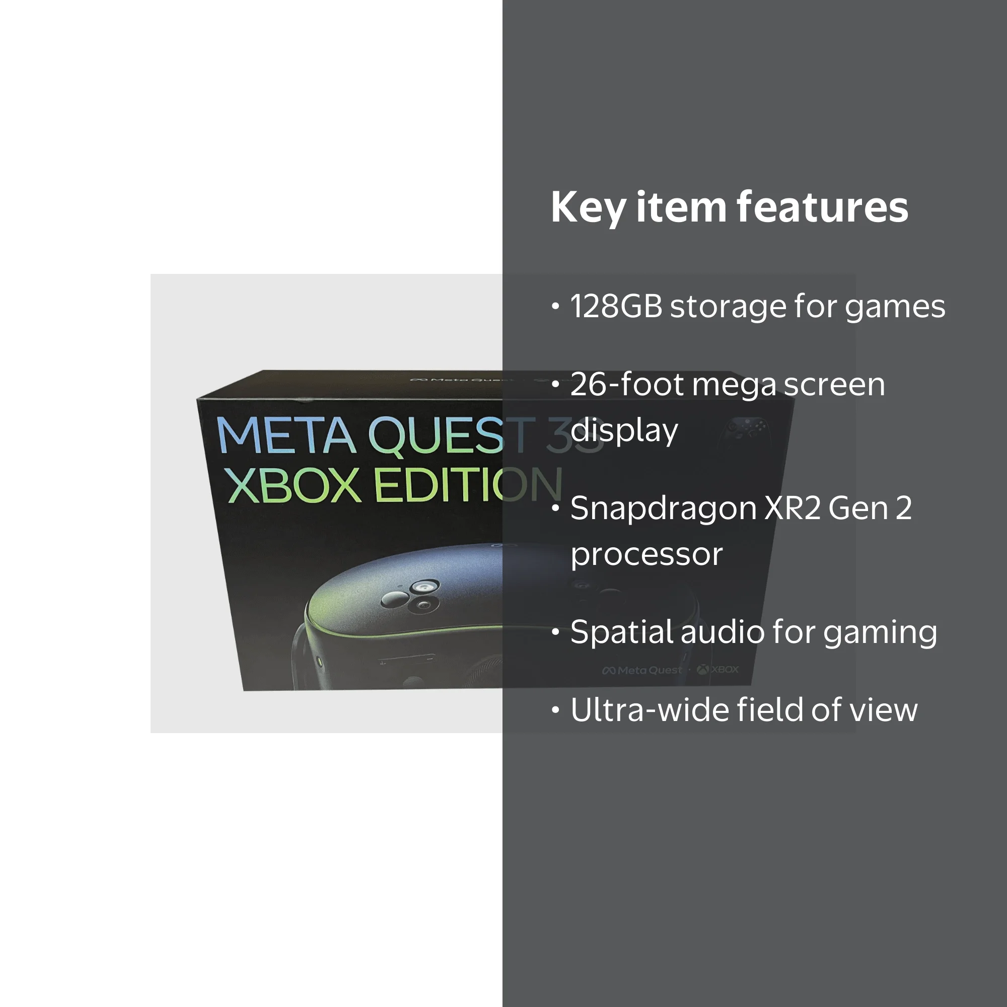 NEW Meta - Quest 3S Xbox Edition 128GB - Limited-Edition Hardware
