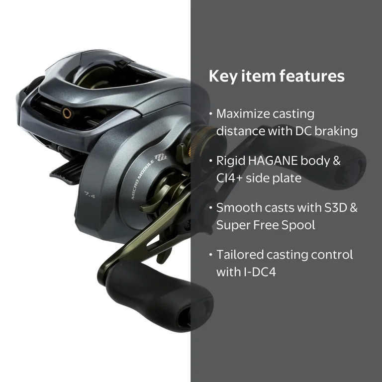 Shimano, Fishing Reel, CUDC151HG, Low Profile DC Braking System