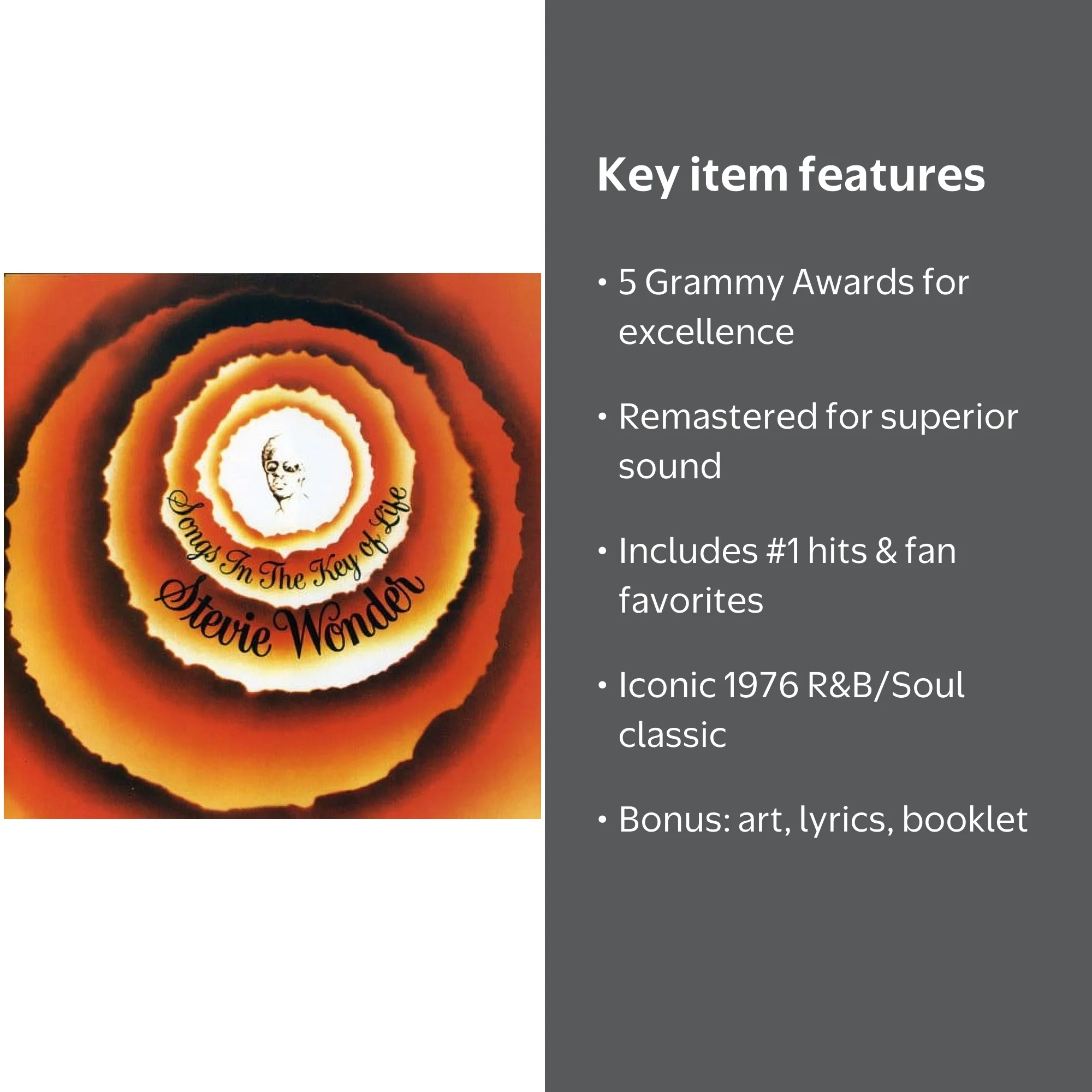 Motown, CD, Songs in the Key of Life, Remastered with Original Art