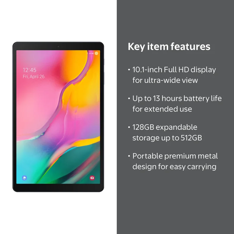 Samsung Galaxy Tab A 10.1 128 GB Wifi Tablet Gold (2019) - Walmart.com