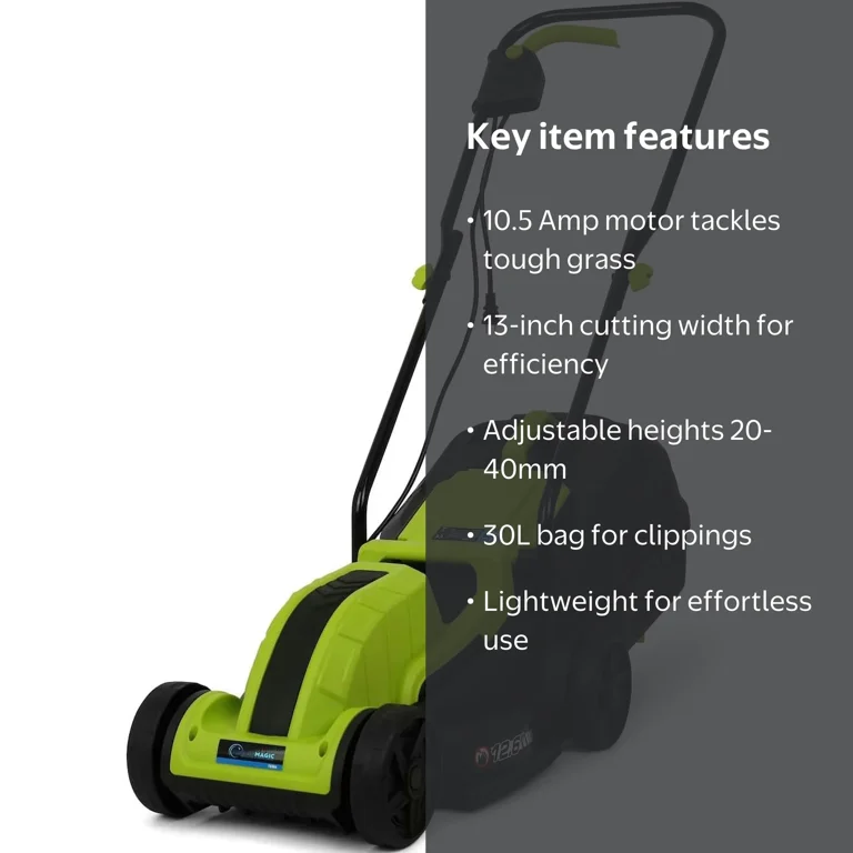 酒井式 Simple English / Magic81 Simpli Magic Corded Electric Lawn Mower Lightweight Lawn Mower