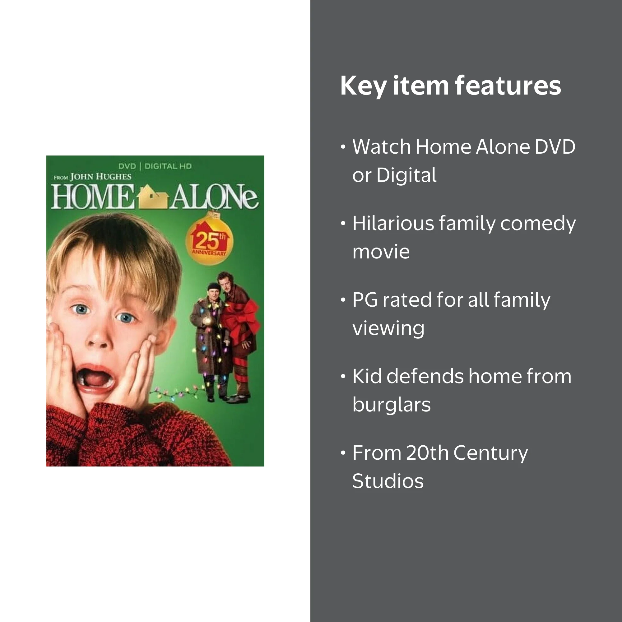Home Alone Family Movie - DVD + Digital Streaming Code by 20th