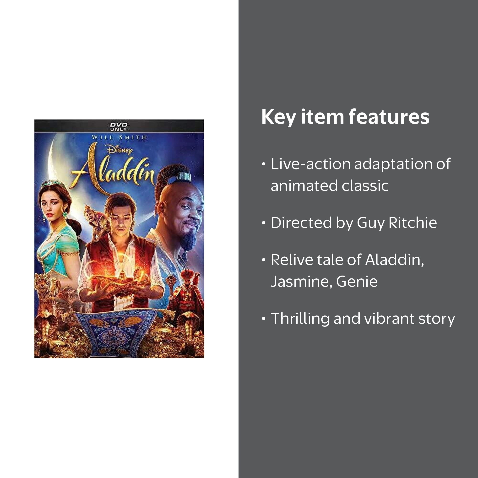 Aladdin (Live Action) (DVD) - Walmart.com