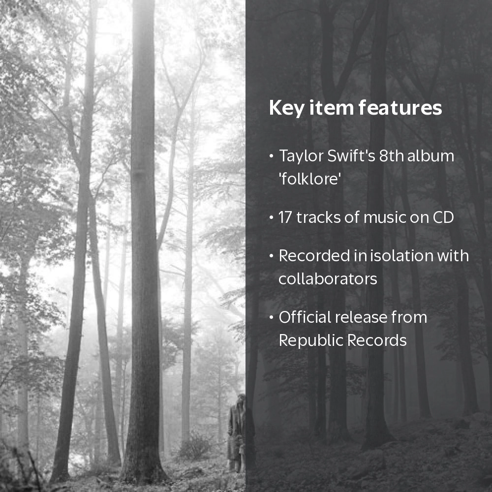 Taylor Swift - Folklore - Music & Performance - CD - Walmart.com