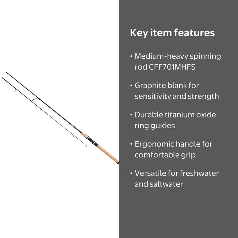 Daiwa Crossfire CFF701MHFS Spinning Fishing Rod - Medium Heavy for