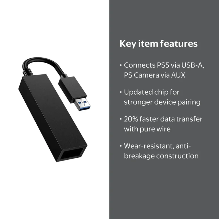 Playstation 4 Oem Camera Adapter For Ps5 Console, For Using