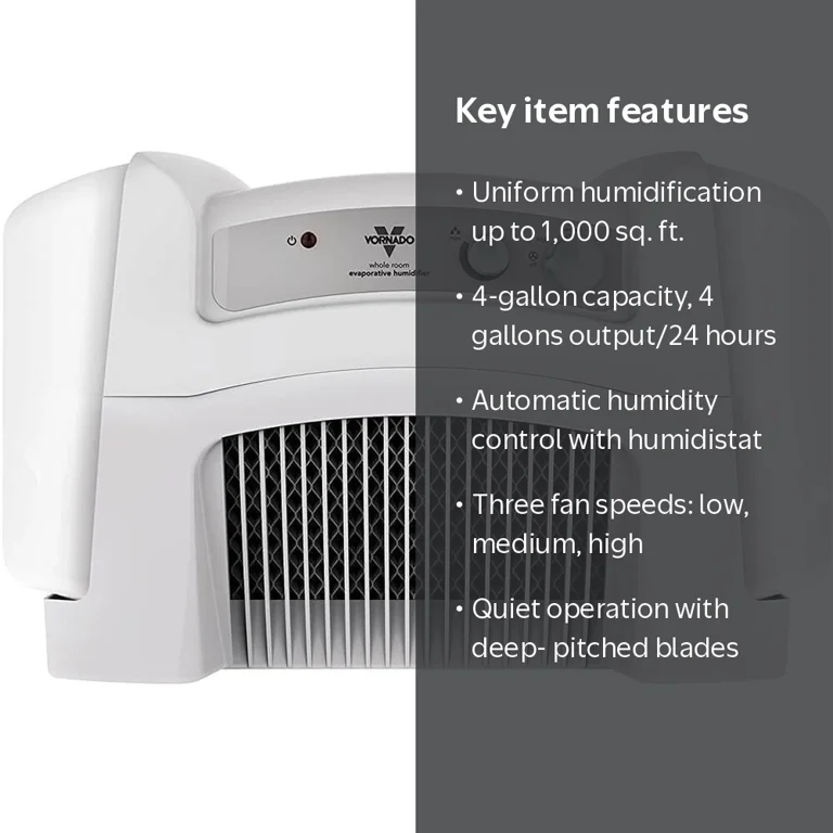 Vornado, Whole Room Evaporative Humidifier, EVAP40, White