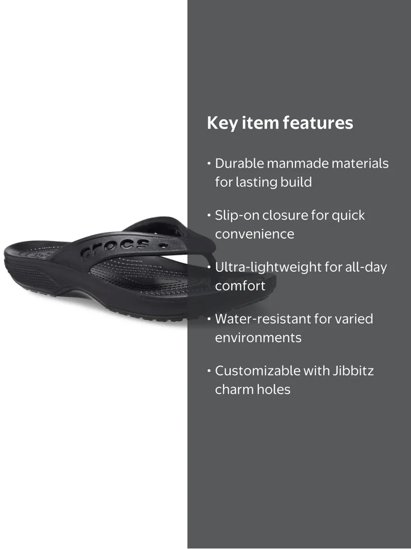 ◆022MD◆323◆p1150F◆016MF◆431◆468◆467◆432 Crocs Men's & Women's Baya II Flip Flop Sandals - Lightweight