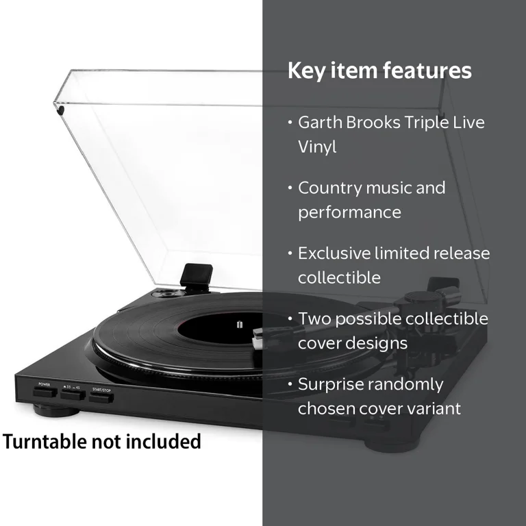 TRIPLE  レコード　Record Pearl Records, Garth Brooks - Triple Live, Vinyl, Music and