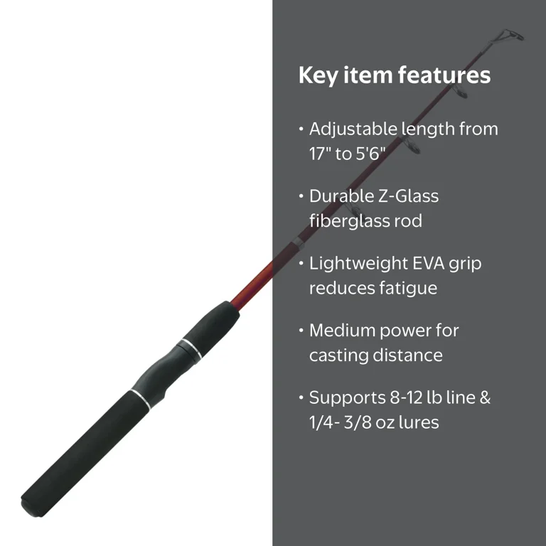 Zebco, Telescopic Fishing Rod, 17