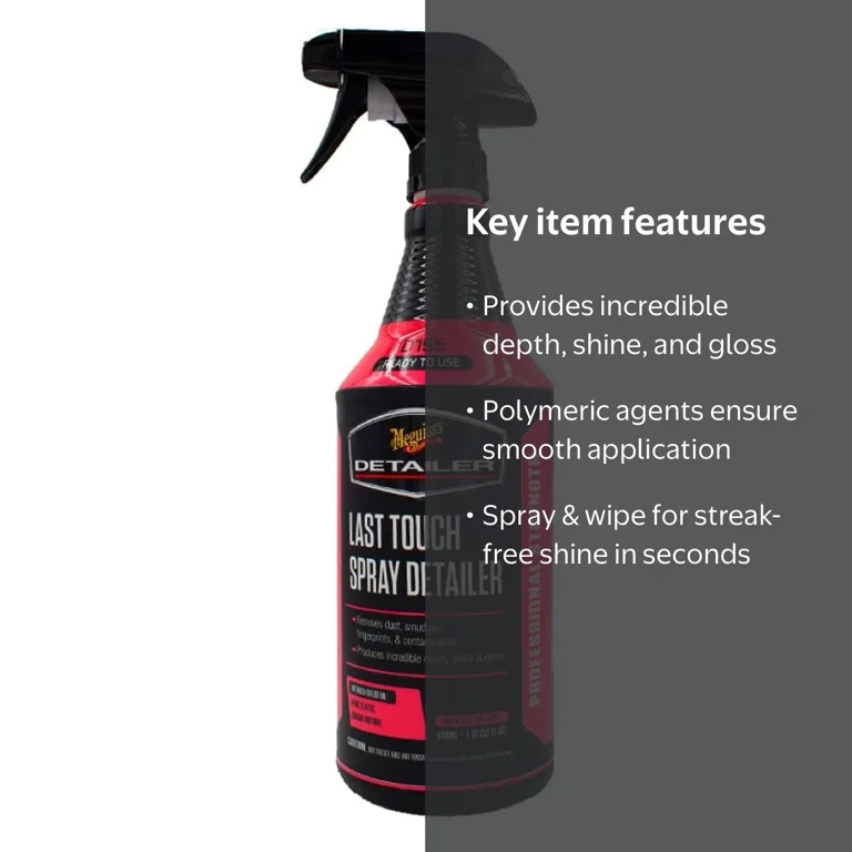 Meguiar's, Spray Detailer, 32 oz, Last Touch for Showroom Shine