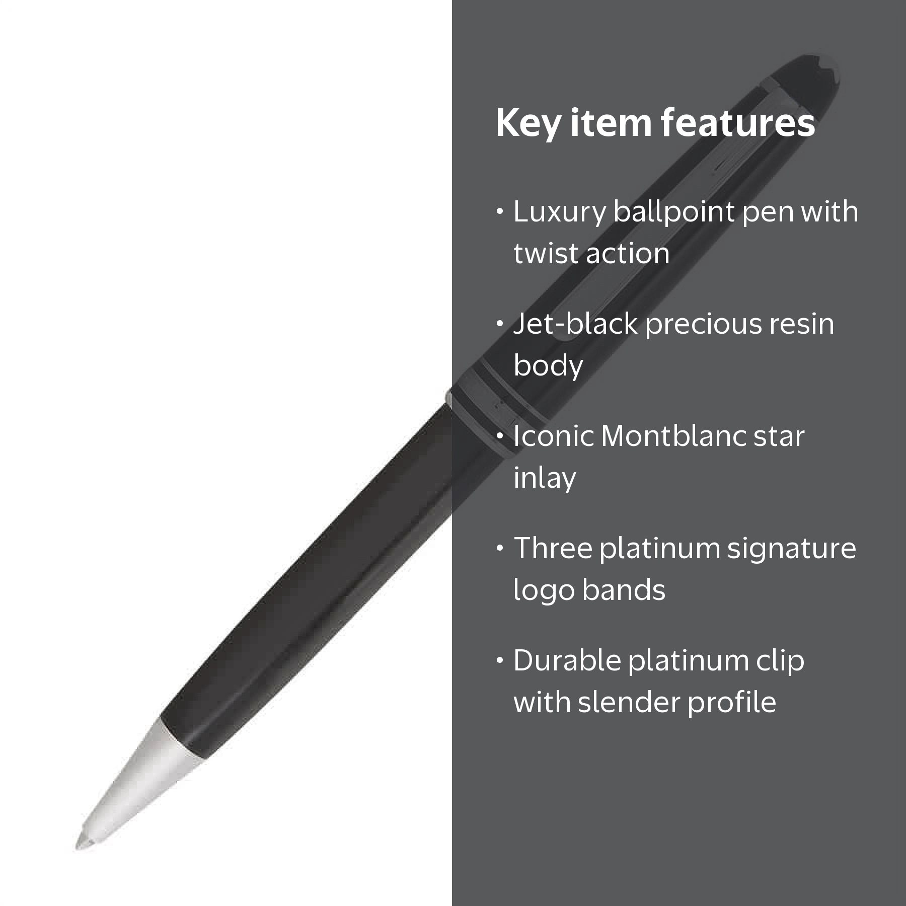 Montblanc Platinum Finish Meisterstuck Classique Ballpoint Pen 164