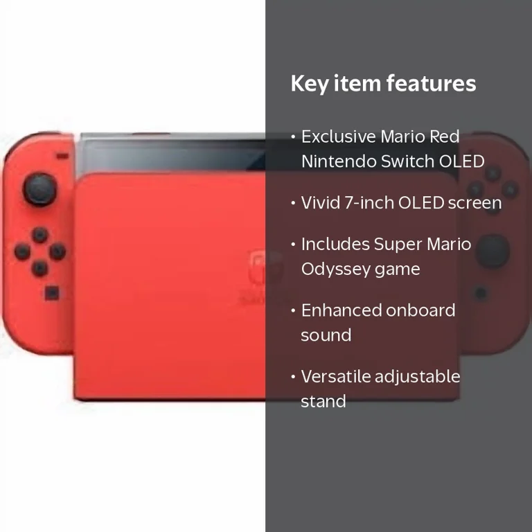 Nintendo Switch OLED Mario Red Special Edition (JP Console) Bundle