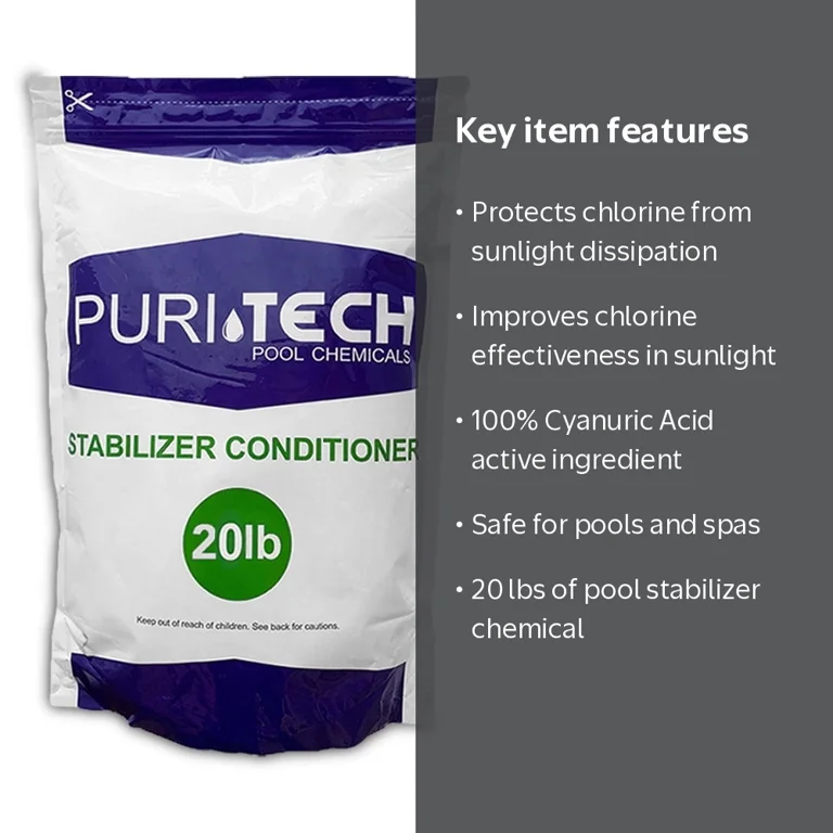 Puri Tech, Pool Chemicals, 20 lbs Stabilizer Conditioner UV