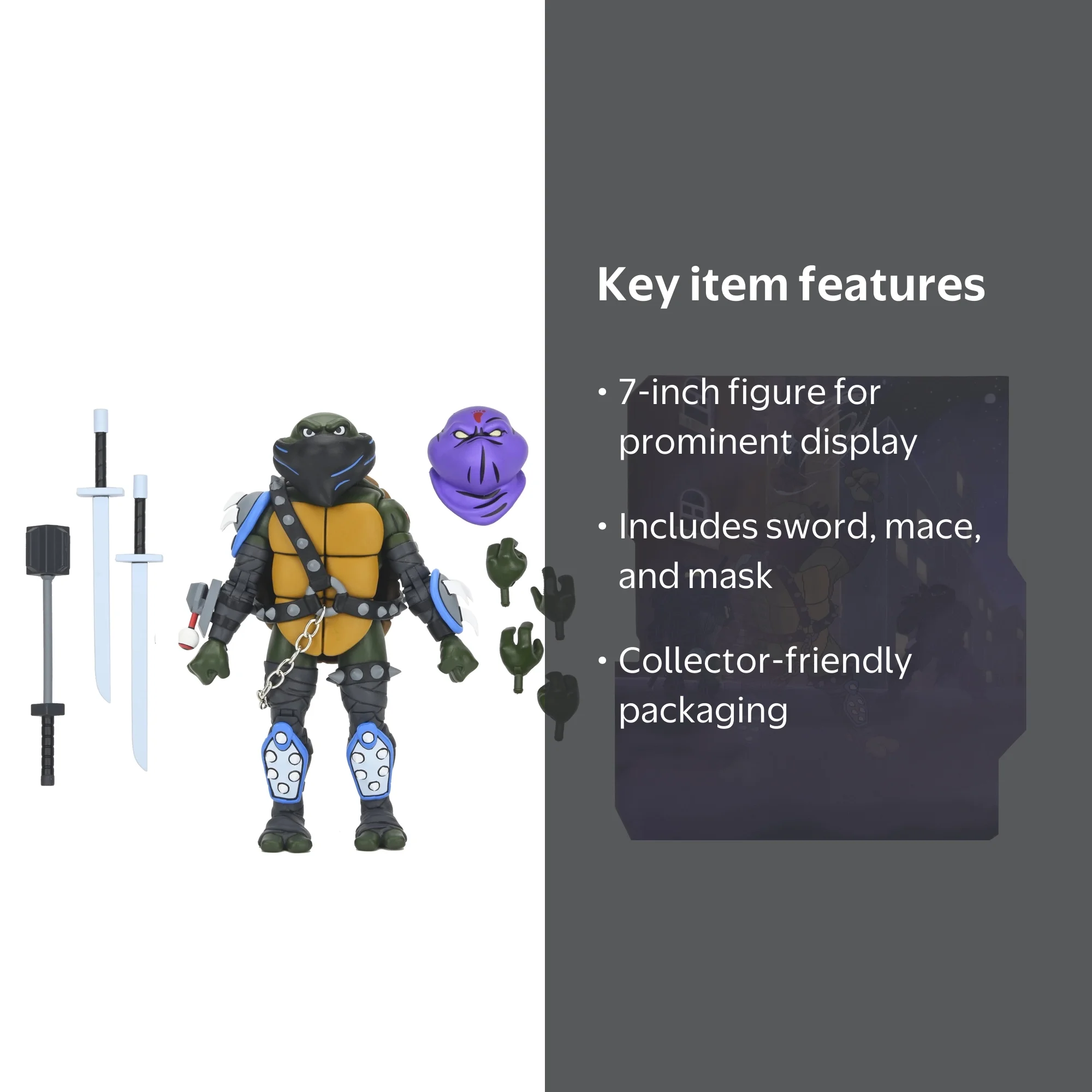 NECA Teenage Mutant Ninja Turtles Cartoon Ultimate Dark Leo 7