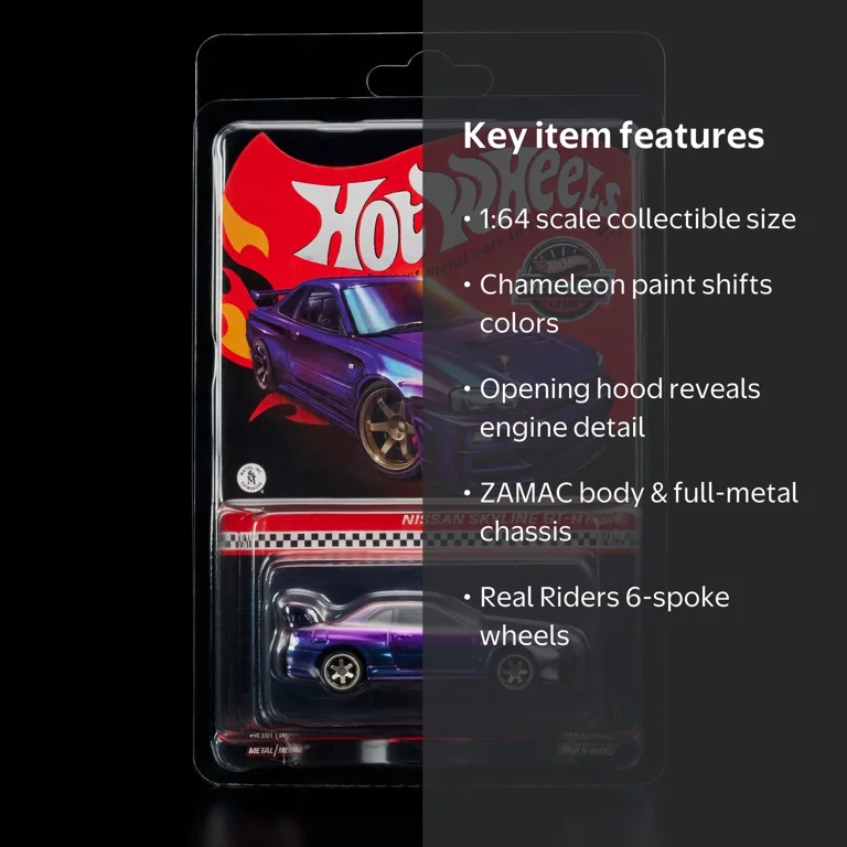 Hot Wheels RLC Exclusive Nissan Skyline GT-R BNR34 - Walmart.com