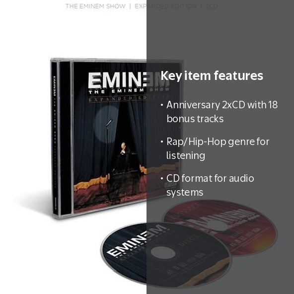 Aftermath, The Eminem Show CD, Deluxe Edition 2xCD with 18 Bonus