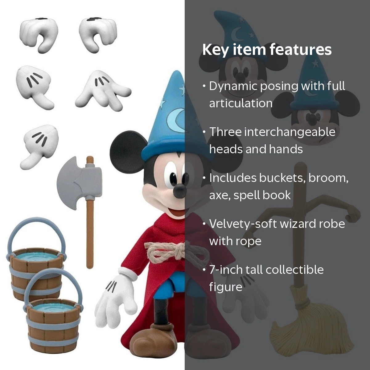 Super7 Adult Mickey Mouse Ultimates Action Figure with Accessories