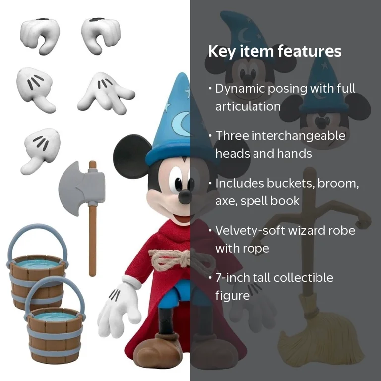 Super7 Adult Mickey Mouse Ultimates Action Figure with Accessories