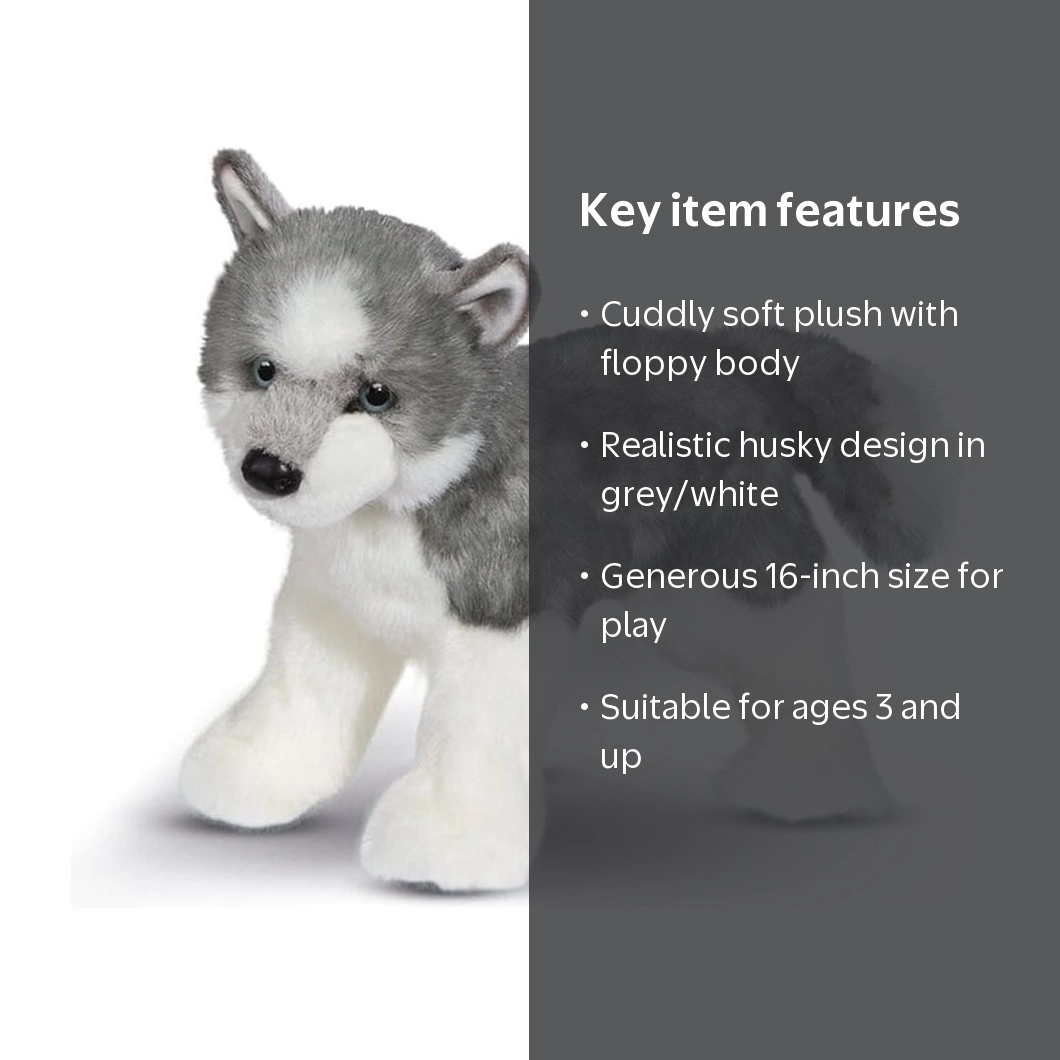 Douglas, Sasha Husky Plush, 16 inches, Soft Thick Plush - Walmart.com