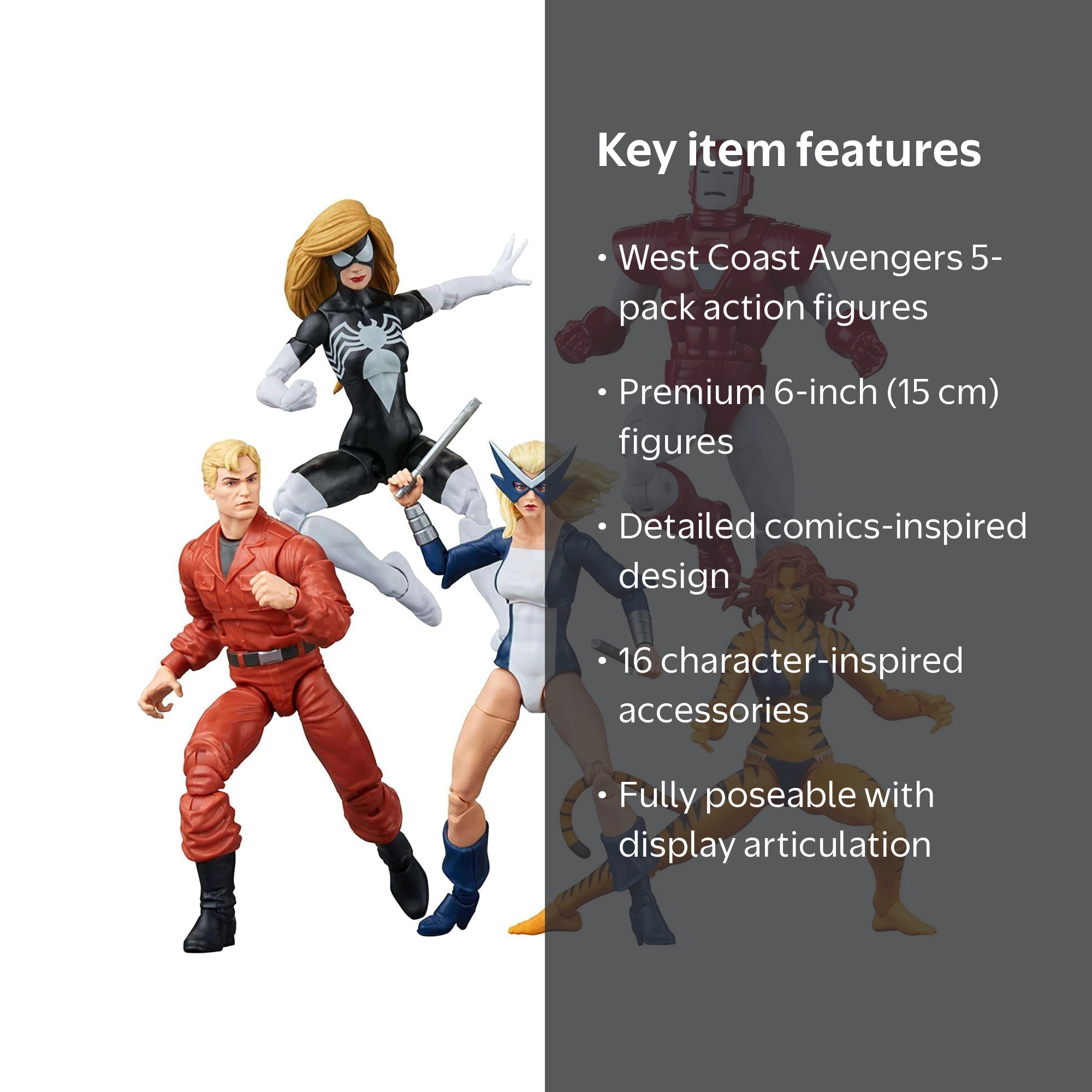 Hasbro F7053 6 inch Marvel Legends Series The West Coast Avengers