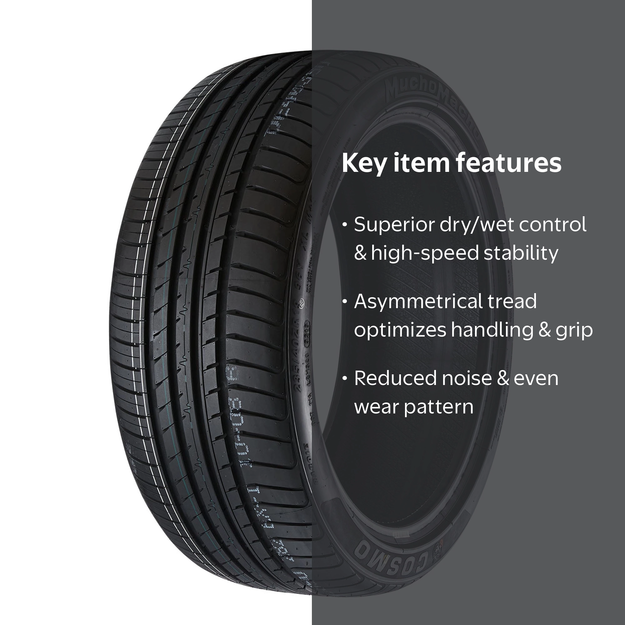 Cosmo MuchoMacho 235/40R19 96Y XL All Season Tire for Ford Fusion