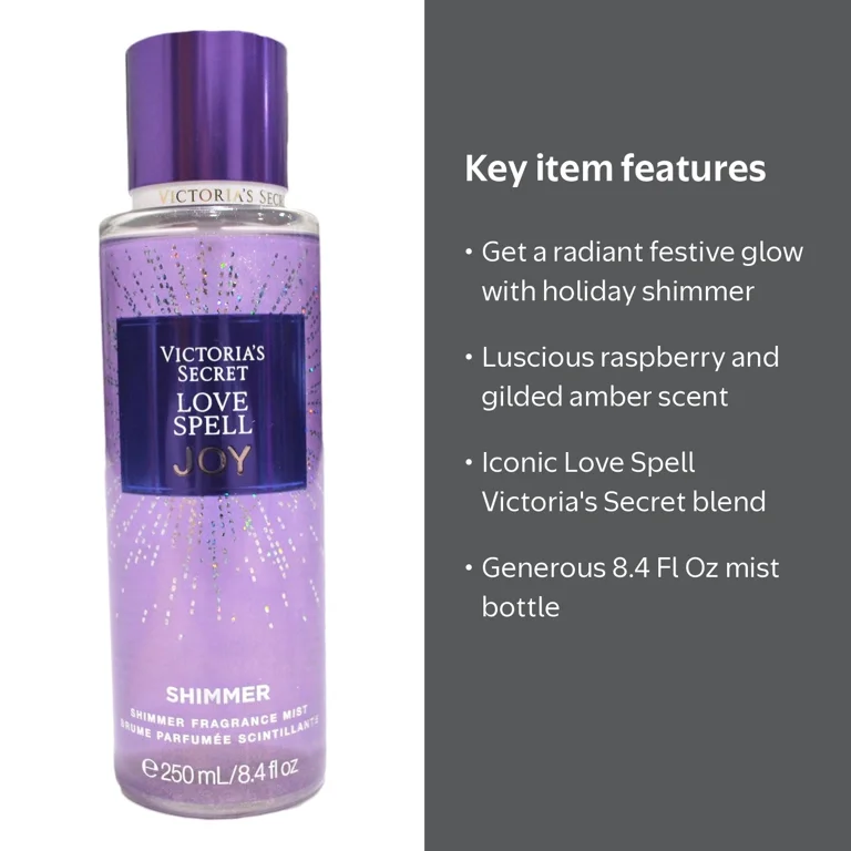 Victoria's Secret, Joy Shimmer Mists, 8.4 Fl Oz, Love Spell Victoria's Secret, Joy Shimmer Mists, 8.4 Fl Oz, Love Spell
