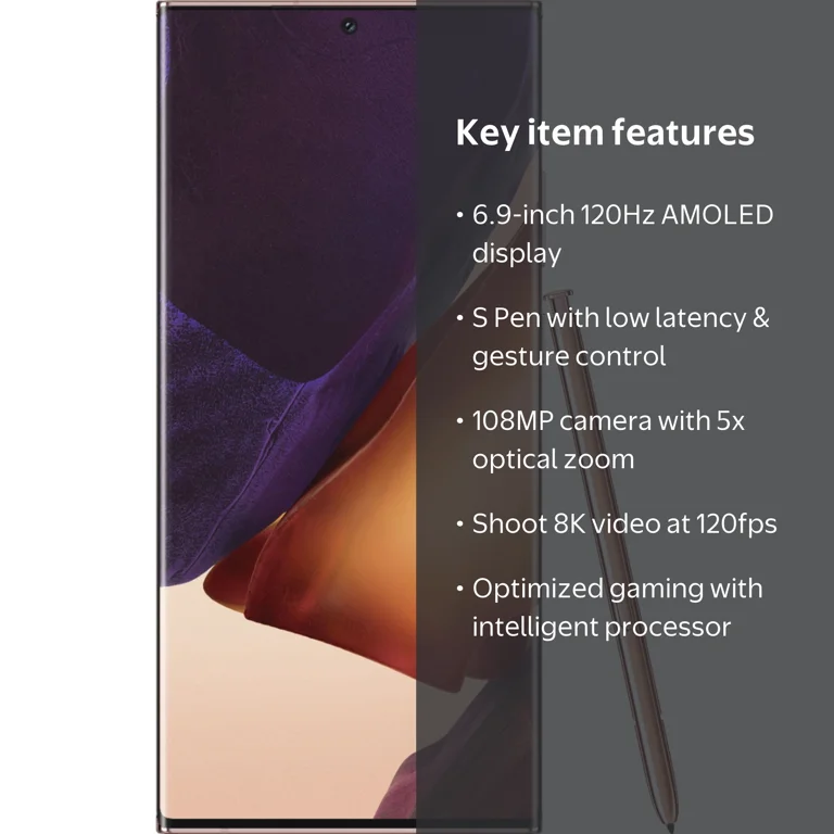 Samsung Galaxy NOTE20 Ultra 256GB Smartphone - Mystic Bronze, Dual