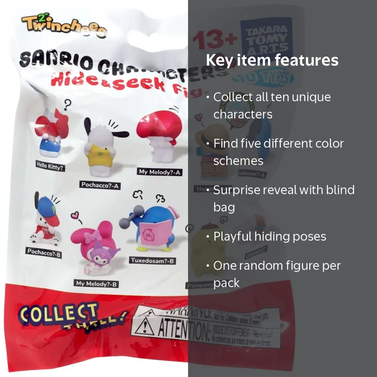 Sanrio Characters Hide & Seek Figures Mystery Pack - 1 Random