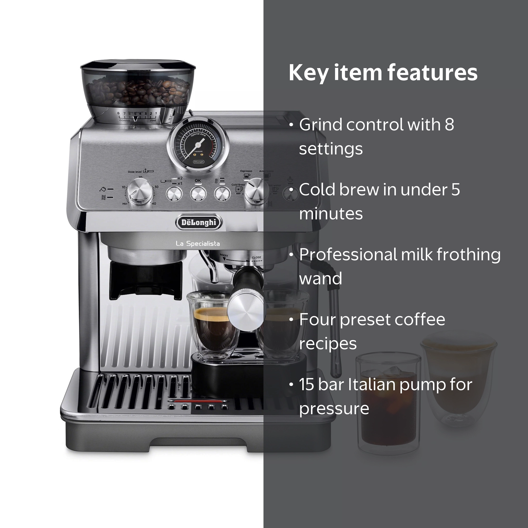 激安★未開封★DeLonghiコーヒー500g6袋セット De'Longhi, La Specialista Arte Pump Espresso Machine, EC9155M