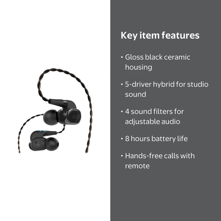 AKG N5005 Universal In-ear Bluetooth Headphones with Customizable
