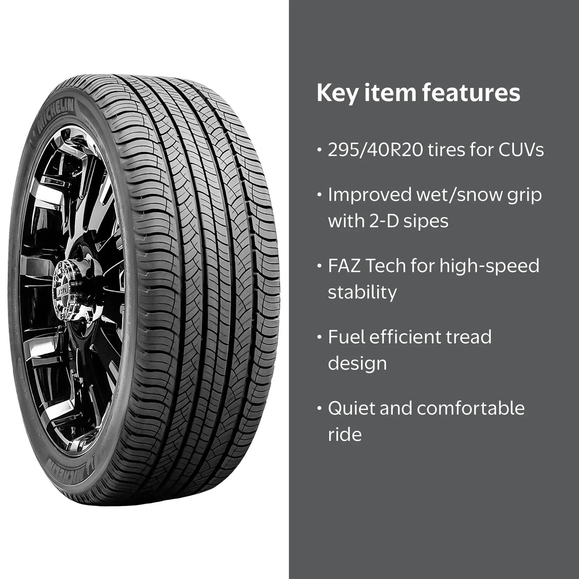 Michelin Latitude Tour HP 295/40R20 106 V Tire - Walmart.com