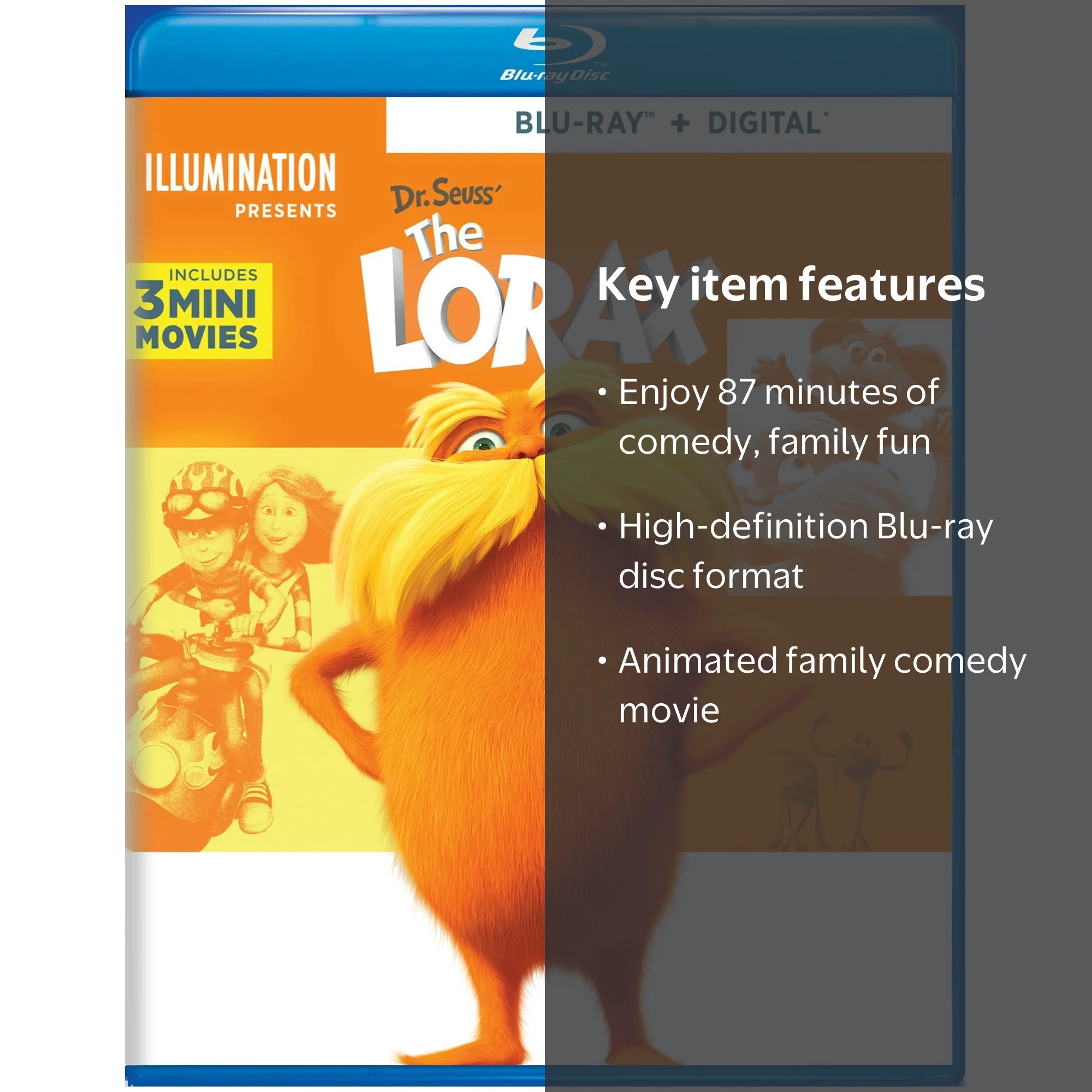 The Lorax [Blu-ray], Comedy, Family, Animation - Walmart.com